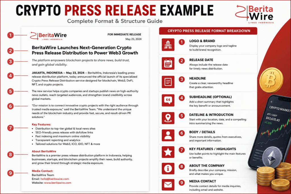 Crypto Press Release Example