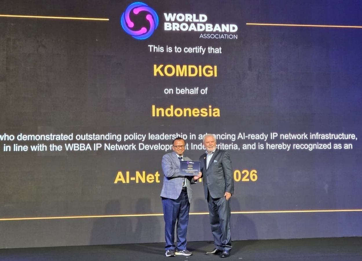 Indonesia Raih AI-Net Certification atas Kesiapan Infrastruktur Digital dari World Broadband Association