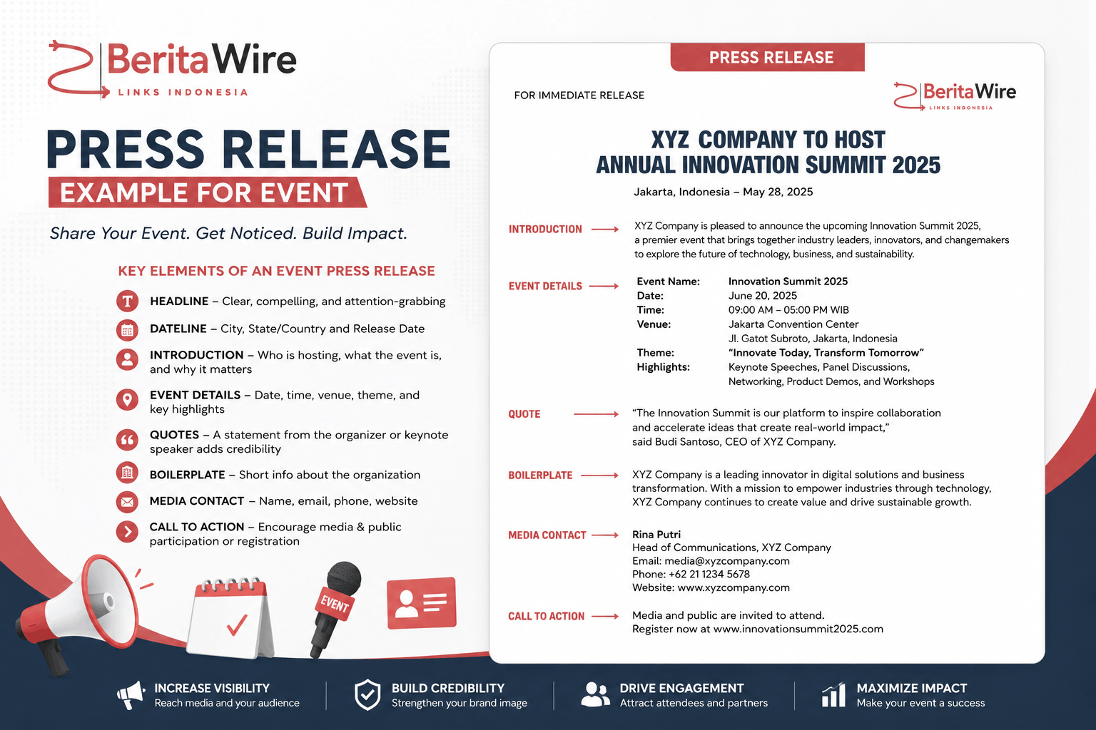 Press Release Example for Event: How to Write an Event Press Release That Attracts Media Attention