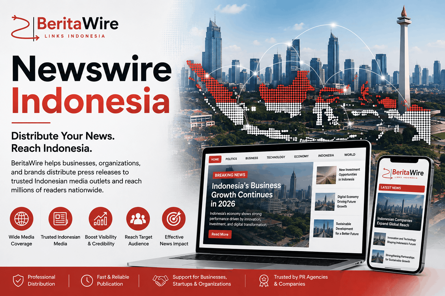 Newswire Indonesia: BeritaWire Expands Press Release Distribution Across Indonesia