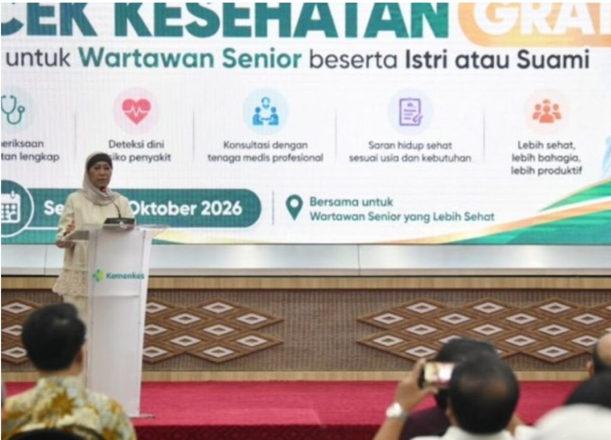 Program CKG Presiden Prabowo Jangkau Wartawan Senior, Menkomdigi Meutya: Wartawan Sehat, Informasi Publik Berkualitas